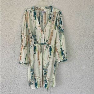 Liz Lange maternity Abstract Print Long Sleeve top size XXL